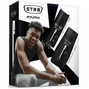 Str8 Faith dezodorant sprej pre mužov 150 ml + sprchový gél 250 ml, kozmetická sada