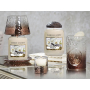 Yankee Candle Sheridan Floral Bronze Punched Metal prstenec ozdobný kovový na stredné a veľké vonné sviečky Classic 8,5 x 3 cm