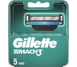 Gillette Mach3 náhradné hlavice 5 kusov, pre mužov