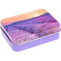 Esprit Provence Levanduľa toaletné mydlo 60 g + levanduľové vonné vrecúško + plechová krabička s obrázkom levanduľového poľa, kozmetická sada pre ženy