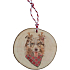 Bohemia Gifts Ručne vyrobená drevená vianočná ozdoba Austrálsky ovčiak 6 cm