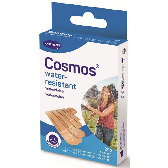 Cosmos Univerzálna vodotesná náplasť 5 veľkostí 20 kusov