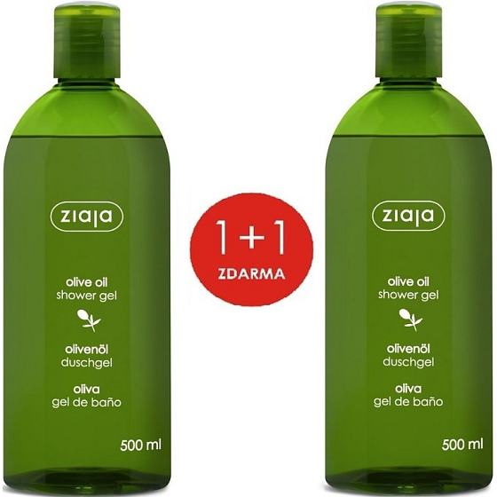 Ziaja Sprchový gél s olivovým olejom pre všetky typy pokožky 2 x 500 ml, duopack