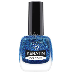 Golden Rose Keratin Nail Color Glitter lak na nechty 413 10,5 ml