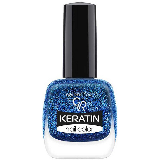 Golden Rose Keratin Nail Color Glitter lak na nechty 413 10,5 ml