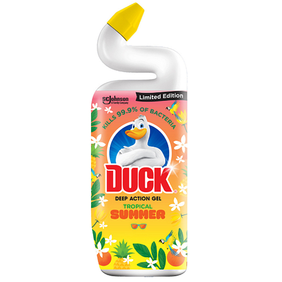 Duck Deep Action Gel Tropical Summer tekutý čistiaci prostriedok na toalety 750 ml