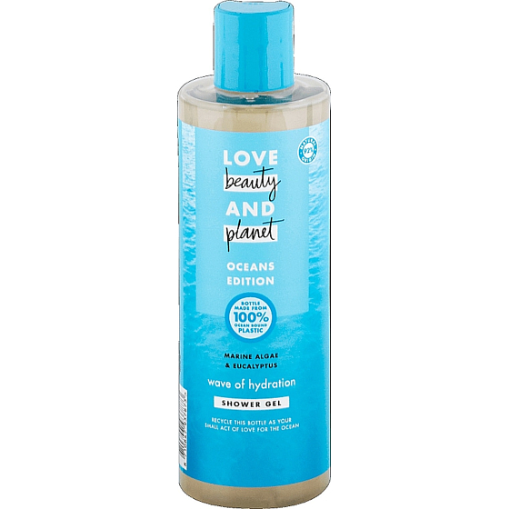Love Beauty & Planet Hydratačný sprchový gél s morskými riasami a eukalyptom 400 ml