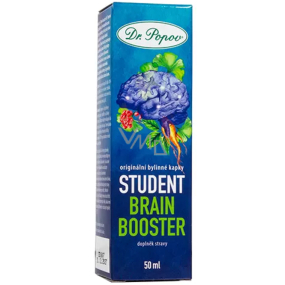 Dr. Popov Student Brain booster bylinné kvapky na podporu koncentrácie a pamäti 50 ml