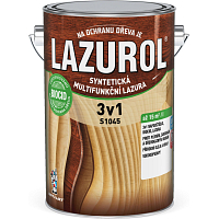 Lazurol 3v1 S1045 tenkovrstvá lazúra na drevo T026 wenge 4 l