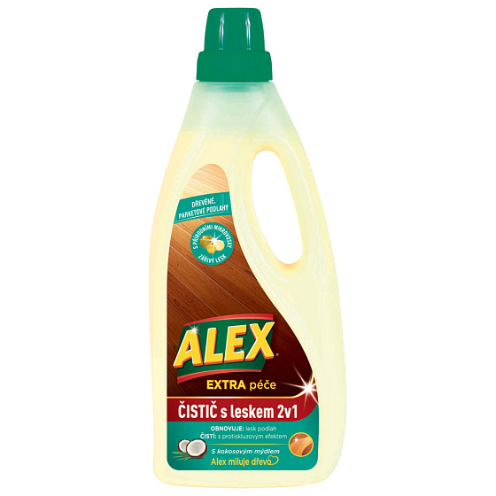 Alex 2v1 parkety a drevo čistič a leštič 750 ml