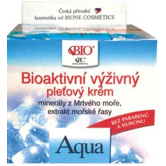 Bion Cosmetics Aqua bioaktívne výživný pleťový krém pre normálnu a zmiešanú pleť 51 ml