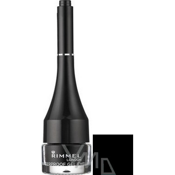 Rimmel London Waterproof vodeodolné gélové očné linky 001 Black 2 g