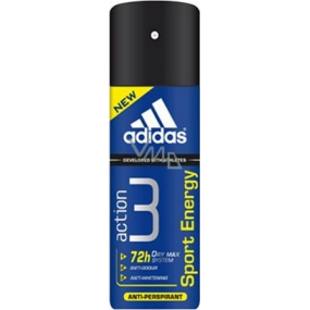 Adidas Action 3 Sport Energy antiperspirant deodorant sprej pre mužov 150 ml