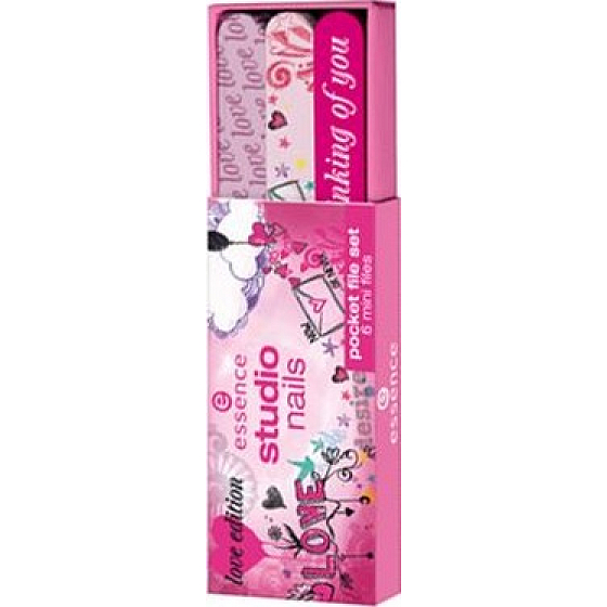 Essence Studio Nails Pocket File Set Love Edition set pilníkov 6 kusov
