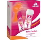 Adidas Fruity Rhythm dezodorant sprej 150 ml + sprchový gél 250 ml, pre ženy kozmetická sada