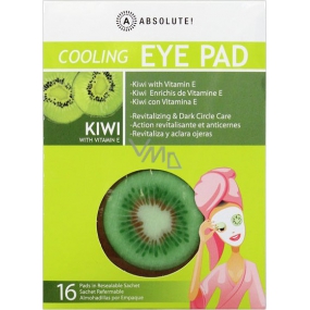Absolute New York Cooling Eye Pad Kiwi with Vitamin E chladivé tampóny na oči 16 kusov