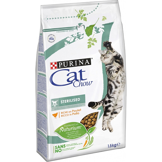 Purina Chow Special Care Sterilised kompletné krmivo pre kastrované mačky 1,5 kg