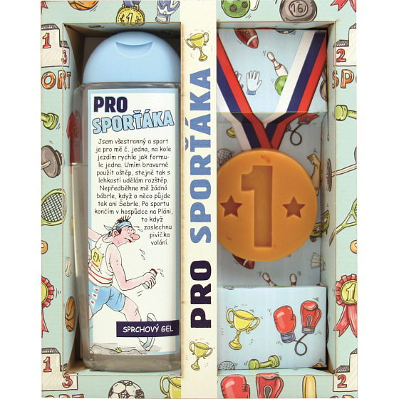 Bohemia Gifts Urbanova kozmetika Pre športovcov sprchový gél 300 ml + mydlo