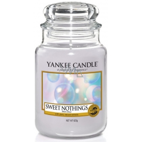 Yankee Candle Sweet Nothings - Sladké nič vonná sviečka Classic veľká sklo 623 g