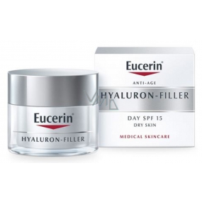 Eucerin Anti-Age Hyaluron-Filler SPF15 a UVA filter denný vypĺňajúci krém proti vráskam pre suchú pleť 50 ml