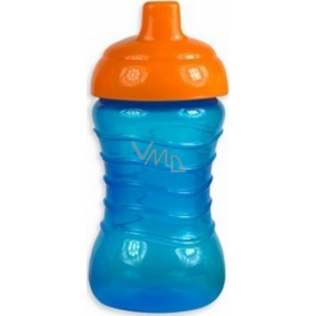 First Steps Spill Proof Sipper Cup 12 + fľaša nekvapkajúci pre deti modrá 310 ml