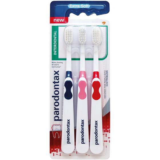 Parodontax Interdental Extra Soft extra mäkká zubná kefka, triopack