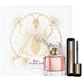 Guerlain Mon Guerlain toaletná voda pre ženy 50 ml + Cils D Enfer So Volume riasenka 01 Noir Black 8,5 ml, darčeková sada