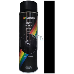 Motip Matt Black čierny matný akrylový lak 500 ml