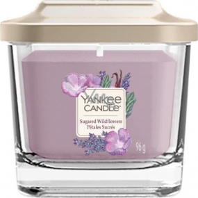 Yankee Candle Sugared Wildflowers - Sladké divoké kvety sójová vonná sviečka Elevation malá sklo 1 knôt 96 g