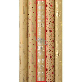 Zowie Darčekový baliaci papier 70 x 150 cm Vianočný Luxusné Luxury s razbou strieborný Merry Christmas darčeky, stromčeky, snehuliak