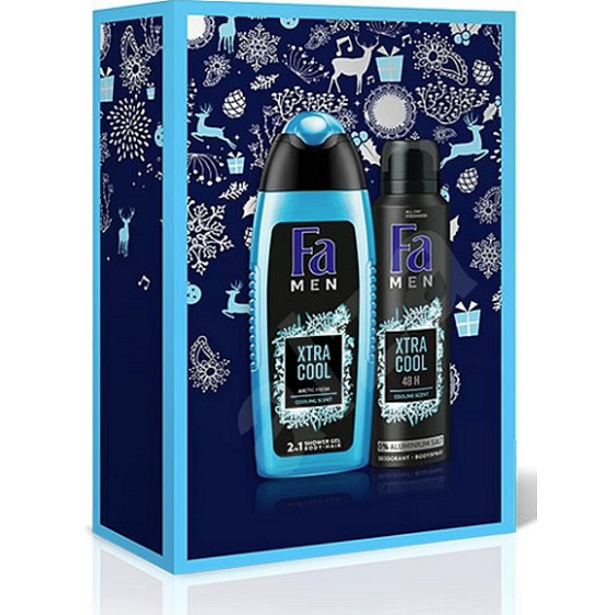 Fa Men Xtra Cool sprchový gél 250 ml + dezodorant sprej 150 ml, kozmetická sada