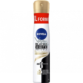 Nivea Black & White Invisible Silky Smooth antiperspirant dezodorant sprej pre ženy 200 ml