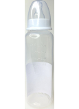 First Steps Transparent 0+ dojčenská fľaša Biela 250 ml