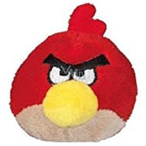Plyšový držiak na ceruzky/prstová hračka Angry Birds červený 5 cm 1 kus