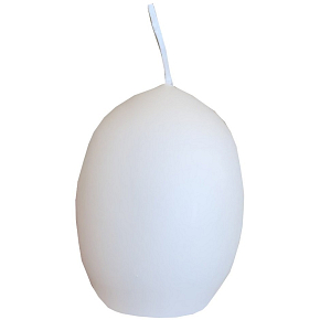 Nekupto Veľkonočná sviečka na vajíčka Biela 6 cm
