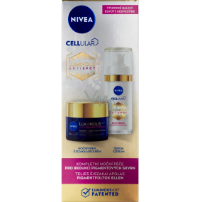 Nivea Cellular Luminous630 sérum proti pigmentovým škvrnám 30 ml + nočný krém proti pigmentovým škvrnám 50 ml, duopack