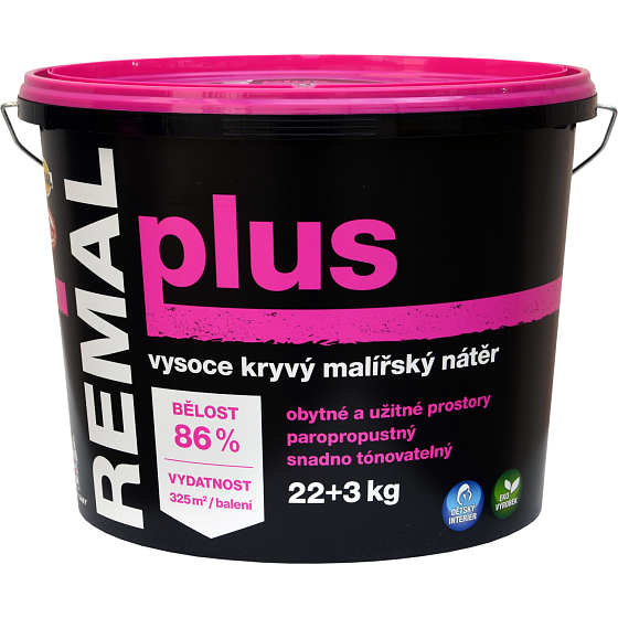REMAL Plus vysoko krycia farba na stenu, 22+3 kg
