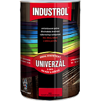 Industrol S2013 univerzál lesk vrchná farba na kov a drevo, 8191 červeň rumelka tmavá, 4 l