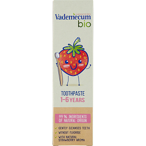 Vademecum Bio zubná pasta pre deti vo veku 1-6 rokov, 50 ml