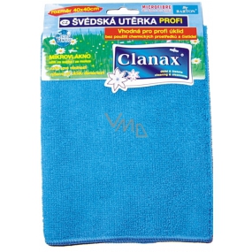 Clanax Profi švédska utierka z mikrovlákna 40 x 40 cm, 280 g 1 kus