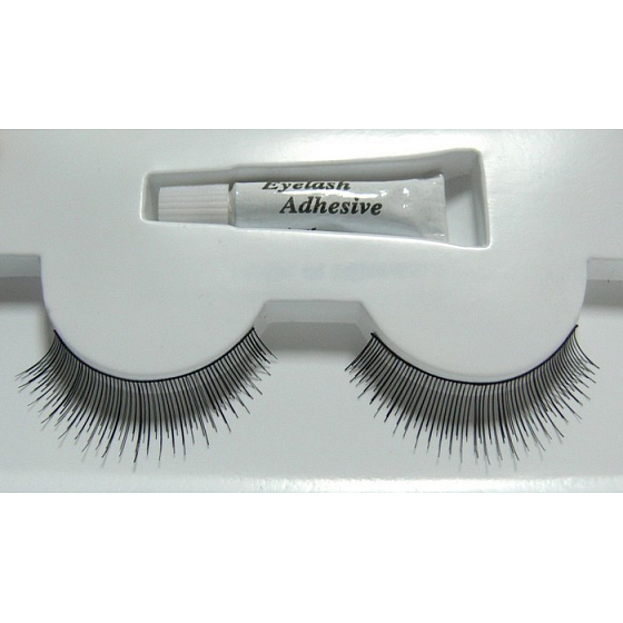 Eyelashes Umelé riasy s lepidlom 05 čierne 1 pár