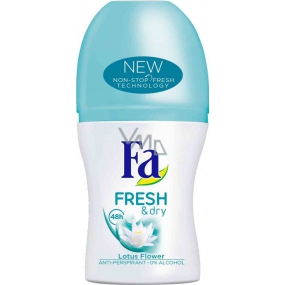 Fa Fresh & Dry Lotus Flower guličkový antiperspirant dezodorant roll-on pre ženy 50 ml
