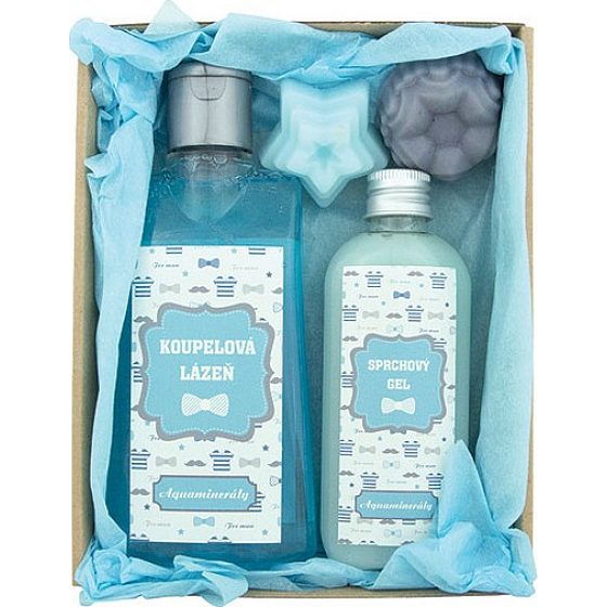 Bohemia Gifts Pre otecka kúpeľová kúpeľ 200 ml + sprchový gél 100 ml + ručne vyrábané mydlo 2 x 30 g, kozmetická sada