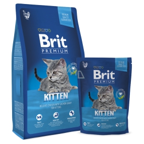 Brit Premium Kurča + losos s omáčkou pre mačiatka a gravidné a dojčiace mačky 8 kg Kompletné krmivo