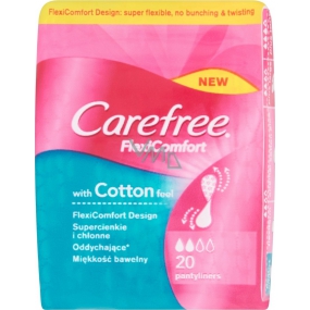 Carefree FlexiComfort with Cotton feel slipové vložky 20 kusov