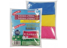 Clanax Sonic švédska utierka mikrovlákno 30 x 30 cm 180 g / m2 3 kusy