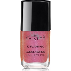 Gabriella Salvete Longlasting Enamel dlhotrvajúci lak na nechty s vysokým leskom 32 Flamingo 11 ml