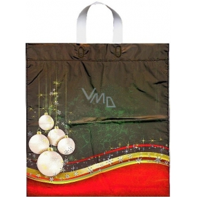 Press Igelitová taška 47 x 41 cm s uchom vianočné banky 1 kus