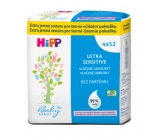 HiPP Babysanft Ultra Sensitive čistiace vlhčené obrúsky bez parfumu 4 x 52 kusov