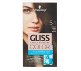 Schwarzkopf Gliss Color farba na vlasy 5-1 Chladná hnedá 2 x 60 ml